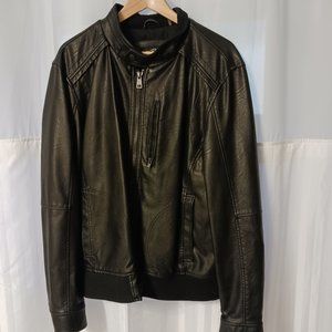 Black Rivet Wilson's Leather Faux Leather Jacket (XL)